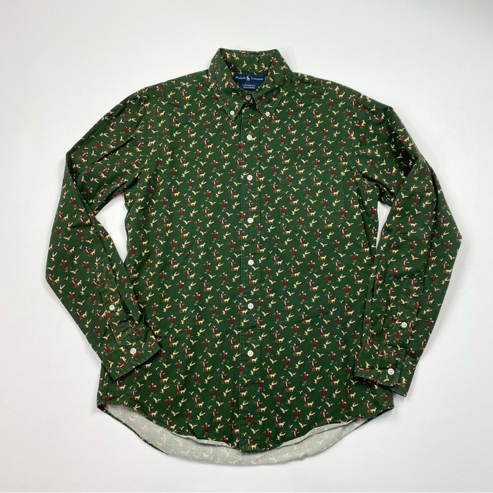 Men’s Vintage Polo Ralph Lauren Long Sleeve Button Down Shirt Size Medium